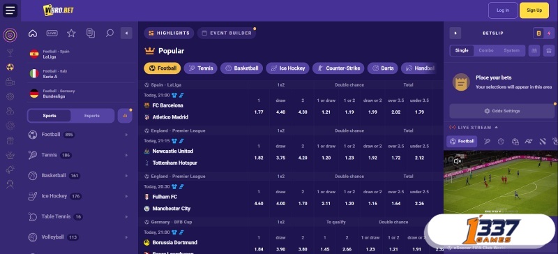 Vibrobet Screenshot