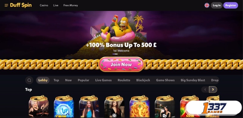 DuffSpin Screenshot