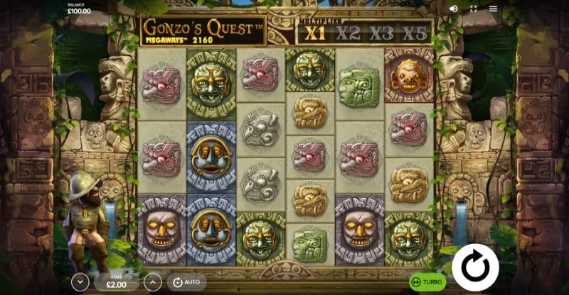Gonzo's Quest Megaways Red Tiger