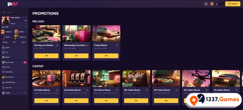 Claim de welkomstbonus van Telegram Casino